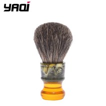 구렛나루 수염 Yaqi 22mm 사그라다 파밀리아 100 퓨어 오소리 헤어 레진 핸들 남성 습식 면도 브러쉬, 한개옵션0