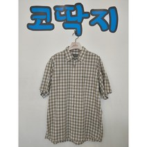 남092/ 갤럭시정품 중고 체크 춘하 면 남방 셔츠 코딱지구제