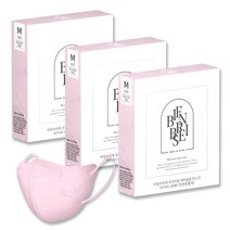 비앙브리제프리미엄에어슬림마스크(KF94) 중형, 3개, 블러셔 핑크, 10개입