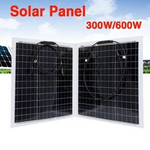 캠핑카용태양광패널 아파트태양광 태양광 패널 태양열판 300600w 반 유연한 단결정 태양 전지 접이식 방수 태양 전지 자동차 요트 rv에 대 한 야외 태양 광 발전 시스템, 1개 - 300w
