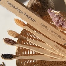 NPE 정품 컬러 대나무칫솔 부드러운 미세모 밤부 우드, 1개