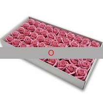 럭키스톤 돌 이색수집품 50 개상자 인공 비누 장미 꽃 웨딩 장식 diy 지주 꽃 머리 웨딩 파티 크리스마스 발렌타인, O
