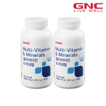 [GNC] 다중구성_멀티비타민 앤 미네랄 (60정) x2병 총120정