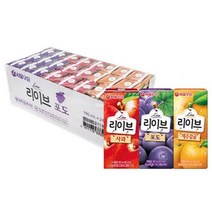 키워도 사무실 탕비실 업소용 학생 직장인 간식 리이브 사과 8팩 + 포도 8팩 + 제주감귤 8팩 (190ml) 190ml, 1세트