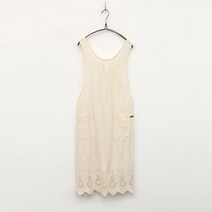 미라클세븐 M7 여자 레이스 앞치마 신혼부부 꽃무늬 끈 원피스