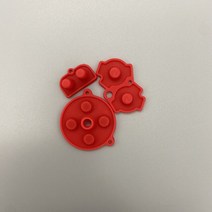 고품질 색상 게임 액세서리 고무 패드 버튼 실리콘 게임보이 어드밴스 gba용, 한개옵션1, 04 빨간