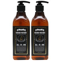 골든매치스 올인원 샴푸 앤 바디워시 미드나잇, 500ml, 2개