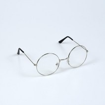 쌩얼 안경 실버 둥근 베이직 은색 테 테 태 도수없는 패션