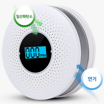 가족사랑 듀얼 일산화탄소경보기 연기 경보기 1+1 KC인증, 2개