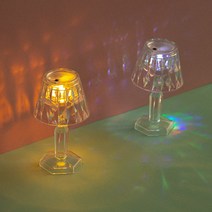 크리스탈 미니 LED 조명 간접 무선 무드등, 레인보우