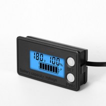 납산 배터리 배터리 용량 표시기 LCD DC 전압계 8V-100V 납산 리튬 LiFePO4 테스터 전원 디스플레이 미터, 04 Blue 1