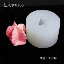 다육 식물 캔들 실리콘 몰드 DIY 선인장 금형 모양 틀 입체 모양틀 케이크 장식 아로마 테라피 석고 접착제 베이킹 도구 양초 만들기 용품, 0286