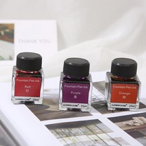 딥 펜 컬러 만년필 잉크 25ml 펜잉크 캘리그라피 병잉크, 블랙