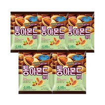 오리온 통아몬드 캔디90g 5개/크런치캔디, 없음