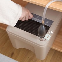 대형 편의점 라면국물통 음식물 - 카키 7.5L+경보기, 카키 11리터3개 보내기  알람
