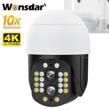 CCTV 방범 보안 감시 IP 카메라 현관 문 스마트폰 가정용 매장 무선 초소형 펫 씨씨티비 4k 8mp 쌍안 ip 2k 4mp wifi ptz 2.8-12mm 듀얼 렌즈 줌, 128g 카드로 8mp, 오 플러그