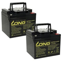 12V 62AH 전동휠체어 전동스쿠터 노인전동차 장애인 롱 배터리 밧데리, 1세트(2개입)