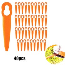 40PCS FSA 45 무선 스트리머 잔디 깎기 헤드 플라스틱 블레이드 홈 정원 전원 도구 교체 부품, 01 40PCS