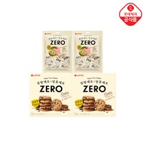 [롯데제과]제로 초콜릿칩쿠키 168g x 2개 + 제로 후르츠 젤리 238g x2개, 단품