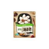 풀무원 우리쌀 깨송편 (500g) 간식 아침대용 참깨고물 쫀득, 20개