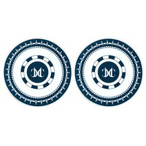 꿈꾸는 키친 먼지 안 붙는 실리콘 티코스터 컵받침 2개, 블루 드아