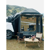 차박 꼬리텐트 SUV 캠핑 도킹 그늘막 픽업트럭 리어 트렁크, 블랙 패키지 1