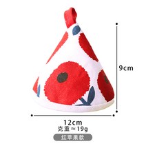 신형 천공예솜 단열냄비 손잡이 삼각냄비 모자 뚝배기 가마솥 손잡이 단열냄비 귀걸이, 1 건, 빨간 사과