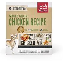 어니스트 키친 홀그레인 치킨 레시피 탈수된 강아지 사료, 4-lb box Makes 16-lbs 2