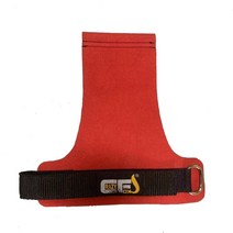 손가락에 구멍이없는 체조 그립. 풀업 C2B T2B 링용 핸드 프로텍터. 헬스장갑, 적색 합성 섬유