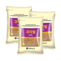 22년/귀리 수입귀리 3kg(1kgx3) / 통곡물 통귀리 슈퍼푸드 오트밀, 3봉, 1kg