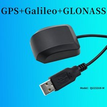 USB GPS 안테나 수신기 GNSS Galileo GLONASS 3-별 GMouse 자동차 네비게이션 NMEA0183/케이블은 2 미터입, 한개옵션0
