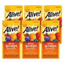 얼라이브 원스데일리 멀티비타민 100정 alive 고함량비타민 비타민비군 비타민B 비타민d, 6개