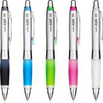 유니 알파겔 흔들 샤프 0.5mm 낱개 / 충격 흡수 겔 그립 / 편안한 그립감 / 샤카샤카 기능 탑재 / 클립 장착 / 말랑한 그립, 화이트