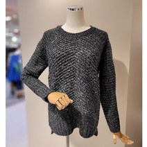 더히스토리 뜨개 언발 라운드 니트(CKSCHS02DM4127)