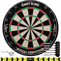 Viper by GLD Products 스틸 팁 다트보드 세트 다트 6개 포함 45.1cm, Dartboard Set