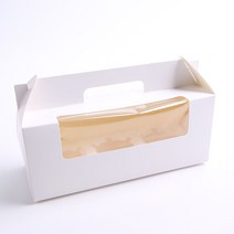 머핀상자 포장 컵케이크 쿠키 투명창 상자, 3구-화이트