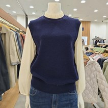 크레송 크레송니트배색쉬폰블라우스KBCMNA02-S69