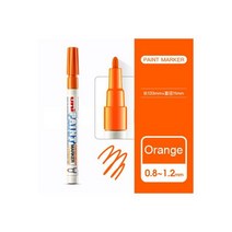 패브릭물감 DIY 원단 모자염색약 1pcs UNI 페인트 펜 PX21 미세 헤드 웨딩 서명 터치 업 낙서 단어 영구 마커, 주황색