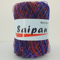사이판실 saipan 1Pack(같은색상 4볼판매) 가방실 모자실 소품실 뜨개실 반짝이는실 해나뜨개실, 208 빨강+곤색