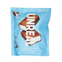 언리얼 다크 초콜릿 바 코코넛초콜릿 미니 435g Unreal Dark Chocolate Coconut Minis 15.3 oz, 1개