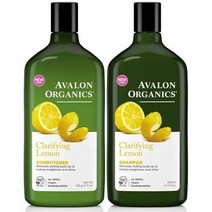 Avalon Organics Clarifying 레몬 DUO 세트 샴푸 + 컨디셔너 325ml 각 1개