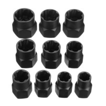 볼트너트 육각 나사 손상된 너트 볼트 추출기 미터법 표준 역방향 나선형 절단 원형 나사 제거 안정화 도구, 한개옵션0