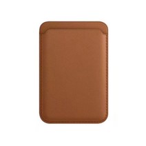 아이시 맥세이프 가죽 카드지갑, 새들 브라운, 1개