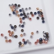 LK8 신주볼 재료 실 소원 매듭 묵주 도매 은볼 원석 팔찌 만들기, [LK8] A2 신주볼 백금(OR), 3mm [10g]