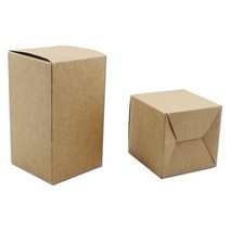 오토바이 배달통 배달가방 탑박스 갈색 크래프트 종이 접이식 상자 DIY 선물 패키지 판지 웨딩 파티 보관함 로트당 20 개, 16.Brown - 7x7x9cm