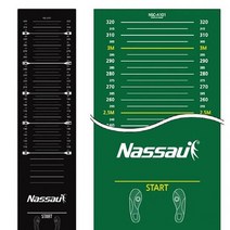 낫소 학교체육용품 제자리멀리뛰기 매트 2컬러 육상줄자, 블랙