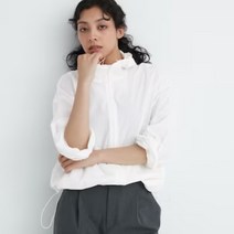 유니클로 재팬 여성 포켓터블 파카 휴대용 자켓 재킷 UV 자외선 차단 화이트 460892, 2XL