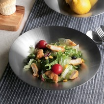 4P세트 고급 무광 스테인리스 시리얼 파스타 샐러드 간식 빙수 볼 그릇, 23cm (2P), 23cm (2P)