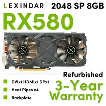 타이어공기압센서 TPMS Lexindar-오리지널 리퍼브 RX580 2048SP 8GB 그래픽 카드 GPU 게이밍 마이닝 컴퓨터 부품 구성 요소용, default, 1개