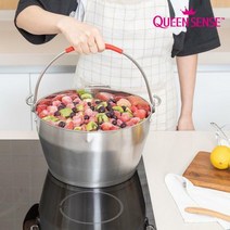 퀸센스 인덕션 스테인리스 스위트 잼팟 9L, 30cm, 혼합색상